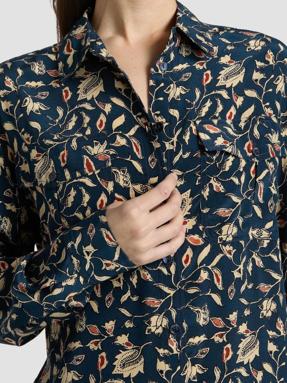 Ulla Johnson Soren Printed Silk Shirt